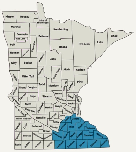 Service Locations by County